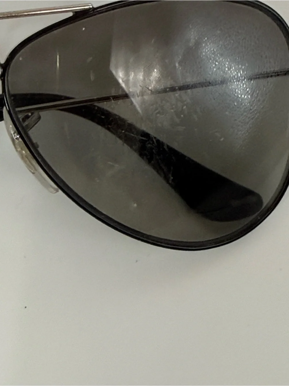 Ray Ban aviator sunglasses RJ9506S 271/11 50 13 120 2N lens scratched